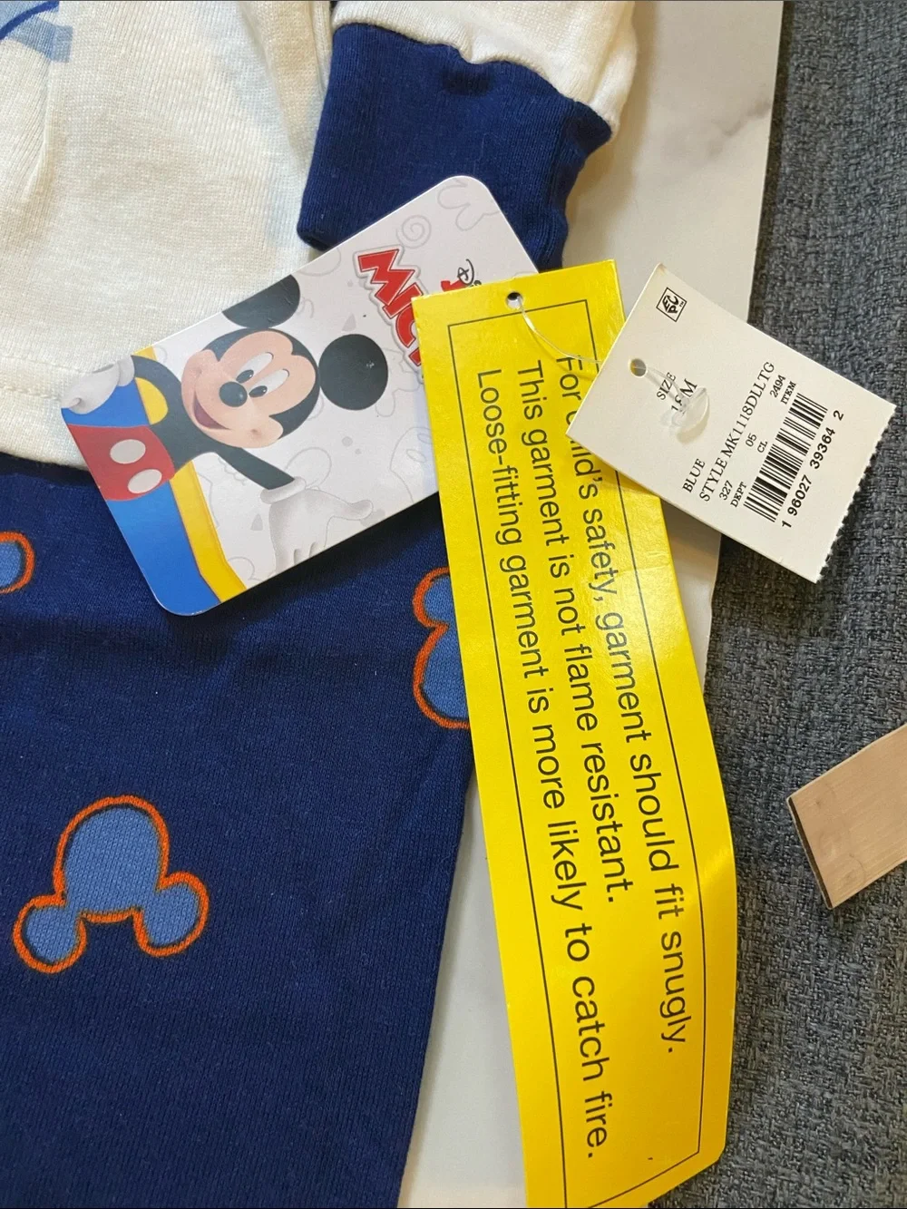 Disney And Paw Patrol Character Pajama Sets of 3 Size18 Months